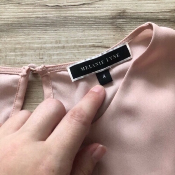 Chic Ruffle Sleeve Blouse in Soft Pink - Picture 2 of 8